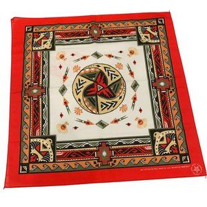 Vintage Cotton/Poly Wamcraft Native Soutwestern Print Bandana